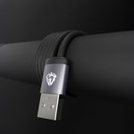 Lenyes LC537 USB-A to Micro Hızlı Şarj Özellikli Örgülü Data ve Şarj Kablosu 10W 1M