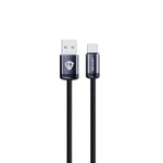 Lenyes LC537 USB-A to Type-C Örgü Tasarımlı Hızlı Şarj Özellikli Data ve Şarj Kablosu 10W 1M
