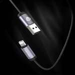 Lenyes LC537 USB-A to Type-C Örgü Tasarımlı Hızlı Şarj Özellikli Data ve Şarj Kablosu 10W 1M