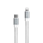 Lenyes LC538 Type-C to Lightning Hızlı Şarj Özellikli 48D Aramid Fiber Örgü Tasarımlı Data ve Şarj Kablosu 27W 1M