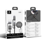 Lenyes LC541 USB-A + Type-C to Lightning – Type-C – Akıllı Saat Şarj Kablosu 60W 1M