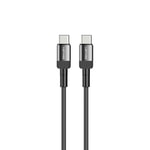 Lenyes LC546 Type-C to Type-C Örgü Tasarımlı Hızlı Şarj Özellikli Data ve Şarj Kablosu 60W 1M