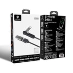 Lenyes LC569 2in1 USB-A - Type-C + Type-C Standlı Data ve Şarj Kablosu 240W 1.2M