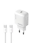 Lenyes LCH90-TC-TC Type-C to Type-C GaN Teknolojili PD Hızlı Şarj Özellikli Şarj Seti 20W