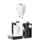 Lenyes LCH91 Type-C ve USB GaN Teknolojili PD Hızlı Şarj Özellikli Şarj Başlığı 20W