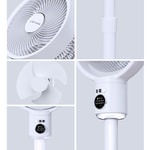 Lenyes LHF10 Dijital LED Göstergeli 5 Kademeli Uzaktan Kumandalı Uzayabilen Gövdeli 10 inç Fan