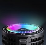 Lenyes LPC205 Akıllı Sıcaklık Kontrollü Adaptif AI Modlu RGB Işıklı Alüminyum Telefon Soğutucu Fan