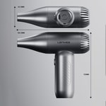 Lenyes LTF02 Dijital LED Göstergeli 4 Kademeli Çok Fonksiyonlu Turbo El Fanı