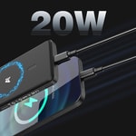 Lenyes PW0008D PD 20W LED Ekranlı Yapay Zeka Destekli Ultra İnce Wireless Powerbank 15W 5000mAh
