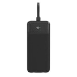 Lenyes PX355D Dijital LED Ekranlı Type-C ve Lightning Kablolu Powerbank 22.5W 30.000mAh
