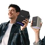 Lenyes S874 Su Geçirmez Özellikli RGB Işıklı Askılı Taşınabilir TWS Bluetooth Hoparlör v5.3