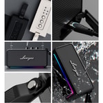 Lenyes S876 Supreme Serisi RGB Işıklı Taşınabilir Su Geçirmez TWS Bluetooth Hoparlör v5.3 45W
