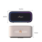 Lenyes S891 RGB Işıklı Taşınabilir Su Geçirmez OTG-TWS Bluetooth Hoparlör v5.3 80W
