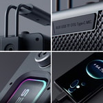 Lenyes Titan 2 Serisi RGB Işıklı Çİft Mikrofonlu Taşınabilir TWS Bluetooth Speaker Hoparlör v5.3 5000mAh