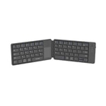 Lenyes WK109 Sessiz Tuş Tasarımlı Touch Pad Özellikli Katlanabilir Bluetooth Bağlantılı Kablosuz Klavye