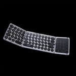 Lenyes WK110 Sessiz Tuş Tasarımlı Num Touch Pad Özellikli Katlanabilir Bluetooth Bağlantılı Kablosuz Klavye