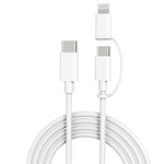 Micflip A22 2in1 PD Type-C to Type-C + Lightning MFI Sertifikalı Data ve Şarj Kablosu 240W 1M