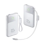 Movespeed MSP19 Pro Dijital LED Göstergeli Type-C Kablolu Powerbank 22.5W 10.000mAh