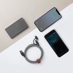 Native Union Belt Serisi 3in1 USB-A to Type-C - Lightning - Micro Şarj Kablosu 2M