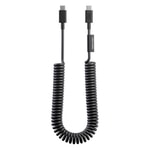 Native Union POP Serisi Type-C to Type-C Spiralli Şarj Kablosu 60W 2.4M