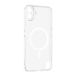 Nothing CMF Phone 1 Kamera Korumalı M-Safe Şarj Özellikli Şeffaf Zore London Sert PC Kapak