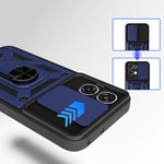 Oppo A6 Pro Kılıf Magnetik Standlı Kamera Korumalı Zore Sürgülü Vega Kapak