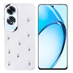 Oppo A60 Kılıf Airbag Tasarımlı Simli Şeffaf Zore Kutup Kapak