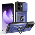 Oppo Reno 13F 5G Kılıf Magnetik Standlı Kamera Korumalı Zore Sürgülü Vega Kapak