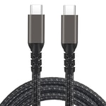 Qgeem 2.Jenerasyon Type-C to Type-C USB3.2 PD Data Kablosu 100W 20Gbps 4K@60Hz 2 Metre
