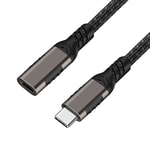 Qgeem Extension USB3.2 Type-C PD Uzatma Kablosu 100W 20Gbps 4K@60Hz 0.2 Metre
