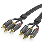 Qgeem QG-AU13 RCA Aux Audio Kablo 1.83M