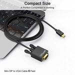 Qgeem QG-HD29 VGA To Mini Display Port Kablo