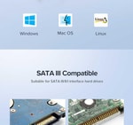 Qgeem QG-ST05 2.5 inç Sata Harddisk Veri Aktarım Kutusu