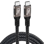 Qgeem QG01 Type-C to Type-C USB4 PD Data Kablosu 240W 40Gbps 8K@60Hz 0.2 Metre