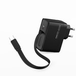 Recci RC102E GaN Teknolojili Hızlı Şarj Başlığı USB-A to Type-C PD 40W Type-C Kablolu Şarj Seti