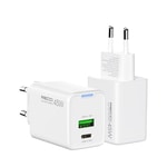 Recci RC108E GaN Teknolojili Hızlı Şarj Başlığı Type-C to Type-C PD 45W Kablolu Şarj Seti