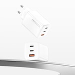 Recci RC85E GaN Teknolojili Hızlı Şarj Başlığı USB-A to Type-C PD 67W Kablolu Şarj Seti