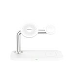 Recci RCW-20 Prestige Serisi 3in1 M-safe 15W Hızlı Şarj Özellikli Magnetik Kablosuz Şarj Standı