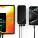 Recci RPB-P48 PD 20W Dijital LED Göstergeli Hızlı Şarj Özellikli Taşınabilir Powerbank 22.5W 10000mAh