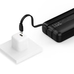 Recci RPB-P67 PD 20W Dijital LED Göstergeli Hızlı Şarj Özellikli Type-C ve Lightning Kablolu Powerbank 22.5W 10000mAh