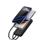 Recci RPB-P68 PD 20W Dijital LED Göstergeli Hızlı Şarj Özellikli Type-C ve Lightning Kablolu Powerbank 22.5W 20000mAh