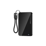 Recci RPB-W41 PD 20W Ultra İnce Hızlı Şarj Özellikli Type-C Kablolu Powerbank 15W 5000mAh