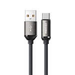Recci RS35C USB-A to Type-C Örgü Tasarımlı Hızlı Şarj Özellikli Data ve Şarj Kablosu 1M