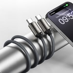 Recci RS45CC Type-C to Type-C PD 100W Örgü Tasarımlı Hızlı Şarj Özellikli Data ve Şarj Kablosu 1M