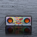 Recci RSK-W38 Space Station Serisi RGB Led Işıklı Bluetooth Hoparlör FM Radio Özellikli