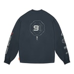 Skinarma Neptune Uzun Kollu Oversize Unisex Bisiklet Yaka Lacivert Sweatshirt