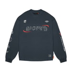 Skinarma Neptune Uzun Kollu Oversize Unisex Bisiklet Yaka Lacivert Sweatshirt
