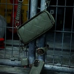 Skinarma Sling Pouch Juno Cross-Hatch Desenli Naylon Scout Boyun Askı Kayışlı Çapraz Vücut Çantası