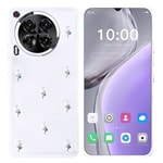 Tecno Camon 30 Kılıf Airbag Tasarımlı Simli Şeffaf Zore Kutup Kapak