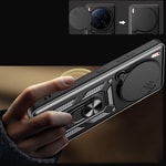 Tecno Camon 40 Premier 5G Kılıf Magnetik Standlı Kamera Korumalı Zore Sürgülü Vega Kapak